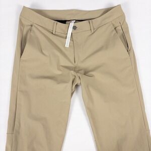 Lululemon ABC Commission Slim Pant Mens 34 Tofino Sand Warpstreme Chino Trousers